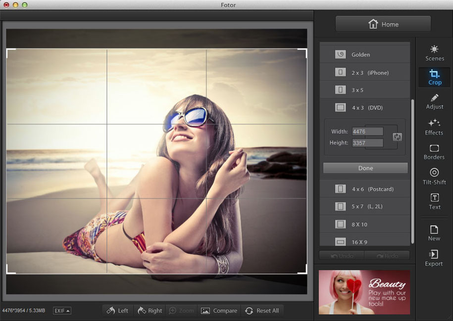 photo editing using Fotor image editor for Mac