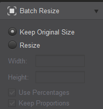 batch resize image in Fotor photo editor for Mac